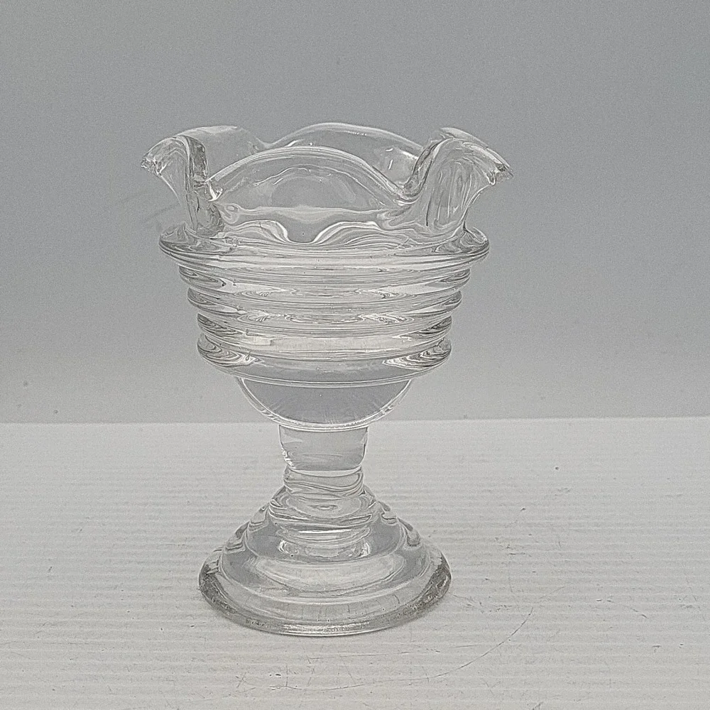 PartyLite‎ Sundae Pillar clear Candle Holder - Picture 2 of 5